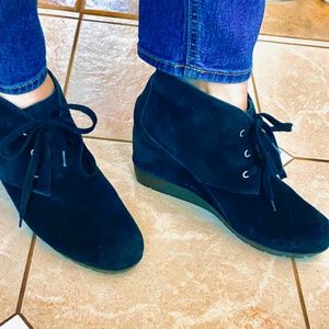 Rockport Walkability Suede Wedge Boots